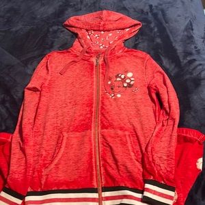 Chic Red Minnie Mouse Tracksuit